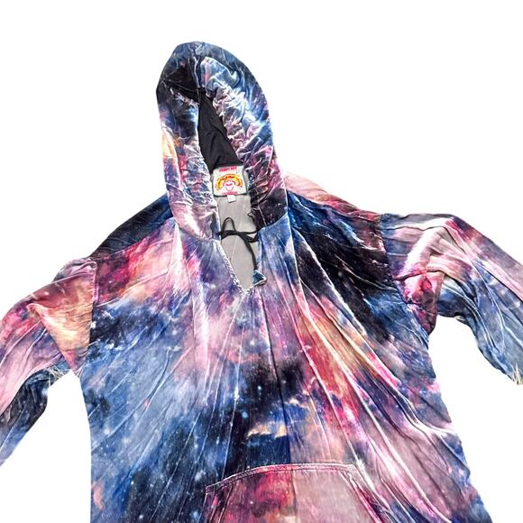 15. JOHNNY WAS Nova Velvet Relaxed Hoodie Multi Galaxy Print Size: XL - Picture 5 of 11